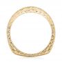 14k Yellow Gold 14k Yellow Gold Custom Hand Engraved Diamond Wedding Band - Front View -  103142 - Thumbnail