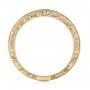 18k Yellow Gold 18k Yellow Gold Custom Hand Engraved Diamond Wedding Band - Front View -  103654 - Thumbnail