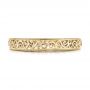 14k Yellow Gold 14k Yellow Gold Custom Hand Engraved Filigree Wedding Band - Top View -  103341 - Thumbnail