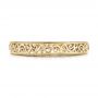 14k Yellow Gold 14k Yellow Gold Custom Hand Engraved Filigree Wedding Band - Top View -  103341 - Thumbnail