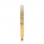 14k Yellow Gold 14k Yellow Gold Custom Hand Engraved Diamond Wedding Band - Side View -  101286 - Thumbnail