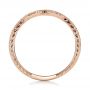 18k Rose Gold 18k Rose Gold Custom Hand Engraved Wedding Band - Front View -  102047 - Thumbnail