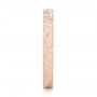 14k Rose Gold 14k Rose Gold Custom Hand Engraved Wedding Band - Side View -  102850 - Thumbnail