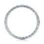  Platinum Custom Hand Engraved Wedding Band - Front View -  102041 - Thumbnail