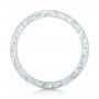  Platinum Custom Hand Engraved Wedding Band - Front View -  102850 - Thumbnail