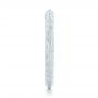 14k White Gold 14k White Gold Custom Hand Engraved Wedding Band - Side View -  102853 - Thumbnail