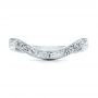  Platinum Platinum Custom Hand Engraved Wedding Band - Top View -  101225 - Thumbnail