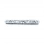  Platinum Custom Hand Engraved Wedding Band - Top View -  102041 - Thumbnail