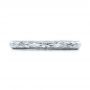 18k White Gold 18k White Gold Custom Hand Engraved Wedding Band - Top View -  102041 - Thumbnail