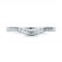  Platinum Platinum Custom Hand Engraved Wedding Band - Top View -  102047 - Thumbnail