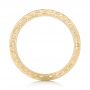 18k Yellow Gold 18k Yellow Gold Custom Hand Engraved Wedding Band - Front View -  102853 - Thumbnail