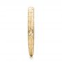 14k Yellow Gold 14k Yellow Gold Custom Hand Engraved Wedding Band - Side View -  102041 - Thumbnail