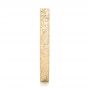 14k Yellow Gold 14k Yellow Gold Custom Hand Engraved Wedding Band - Side View -  102850 - Thumbnail
