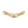 18k Yellow Gold 18k Yellow Gold Custom Hand Engraved Wedding Band - Top View -  101225 - Thumbnail