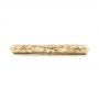 14k Yellow Gold 14k Yellow Gold Custom Hand Engraved Wedding Band - Top View -  102041 - Thumbnail