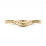 18k Yellow Gold 18k Yellow Gold Custom Hand Engraved Wedding Band - Top View -  102047 - Thumbnail