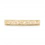 18k Yellow Gold 18k Yellow Gold Custom Hand Engraved Wedding Band - Top View -  102850 - Thumbnail