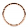 14k Rose Gold 14k Rose Gold Custom Hand Engraved Wedding Ring - Front View -  1269 - Thumbnail