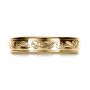 18k Yellow Gold 18k Yellow Gold Custom Hand Engraved Wedding Ring - Top View -  1269 - Thumbnail