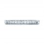  Platinum Platinum Custom Hand Engraved Diamond Wedding Band - Top View -  101423 - Thumbnail