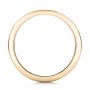 14k Yellow Gold Custom Hand Engraved Diamond Wedding Band - Front View -  101423 - Thumbnail