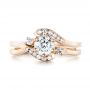 18k Rose Gold 18k Rose Gold Custom Interlocking Diamond Wedding Band -  103442 - Thumbnail