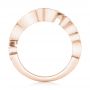 18k Rose Gold 18k Rose Gold Custom Jacket Style Diamond Wedding Band - Front View -  102921 - Thumbnail