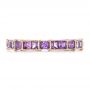 18k Rose Gold 18k Rose Gold Custom Lavender Sapphire Wedding Band - Top View -  102326 - Thumbnail
