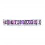  Platinum Custom Lavender Sapphire Wedding Band - Top View -  102326 - Thumbnail