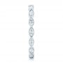 14k White Gold 14k White Gold Custom Marquise Diamond Eternity Wedding Band - Side View -  102287 - Thumbnail