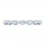 14k White Gold 14k White Gold Custom Marquise Diamond Eternity Wedding Band - Top View -  102287 - Thumbnail