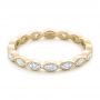 18k Yellow Gold 18k Yellow Gold Custom Marquise Diamond Eternity Wedding Band - Flat View -  102287 - Thumbnail