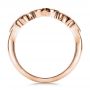 18k Rose Gold 18k Rose Gold Custom Marquise Diamond Wedding Band - Front View -  100779 - Thumbnail