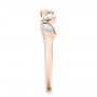 18k Rose Gold 18k Rose Gold Custom Marquise Diamond Wedding Band - Side View -  100779 - Thumbnail