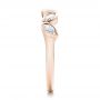 14k Rose Gold 14k Rose Gold Custom Marquise Diamond Wedding Band - Side View -  100779 - Thumbnail