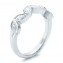 18k White Gold Custom Marquise Diamond Wedding Band