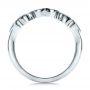  Platinum Custom Marquise Diamond Wedding Band - Front View -  100779 - Thumbnail