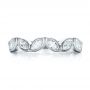 18k White Gold 18k White Gold Custom Marquise Diamond Wedding Band - Top View -  100779 - Thumbnail