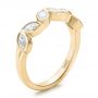 18k Yellow Gold 18k Yellow Gold Custom Marquise Diamond Wedding Band - Three-Quarter View -  100779 - Thumbnail