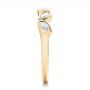 14k Yellow Gold 14k Yellow Gold Custom Marquise Diamond Wedding Band - Side View -  100779 - Thumbnail