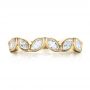 18k Yellow Gold 18k Yellow Gold Custom Marquise Diamond Wedding Band - Top View -  100779 - Thumbnail