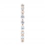 18k Rose Gold 18k Rose Gold Custom Marquise And Round Diamond Eternity Wedding Band - Side View -  105700 - Thumbnail