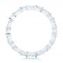 14k White Gold 14k White Gold Custom Marquise And Round Diamond Eternity Wedding Band - Front View -  105700 - Thumbnail