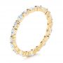 14k Yellow Gold 14k Yellow Gold Custom Marquise And Round Diamond Eternity Wedding Band - Three-Quarter View -  105700 - Thumbnail