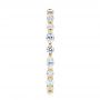 18k Yellow Gold 18k Yellow Gold Custom Marquise And Round Diamond Eternity Wedding Band - Side View -  105700 - Thumbnail