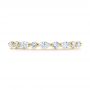 18k Yellow Gold 18k Yellow Gold Custom Marquise And Round Diamond Eternity Wedding Band - Top View -  105700 - Thumbnail