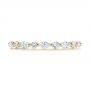 18k Yellow Gold 18k Yellow Gold Custom Marquise And Round Diamond Eternity Wedding Band - Top View -  105700 - Thumbnail