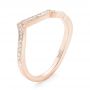 14k Rose Gold Custom Matching Diamond Wedding Band