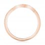 14k Rose Gold 14k Rose Gold Custom Matching Diamond Wedding Band - Front View -  102867 - Thumbnail