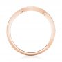14k Rose Gold 14k Rose Gold Custom Matching Diamond Wedding Band - Front View -  102879 - Thumbnail